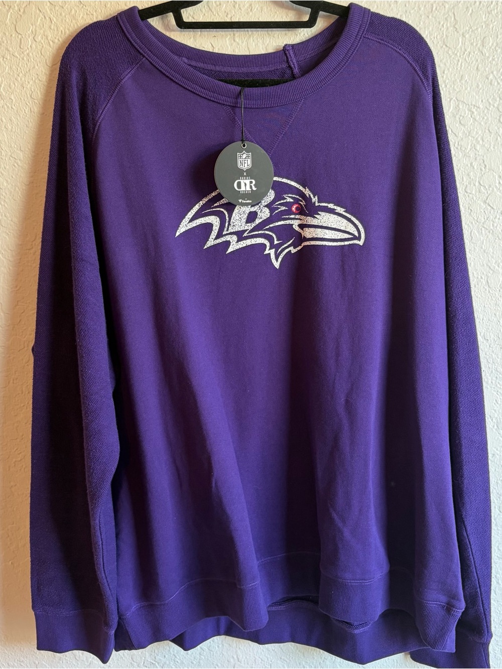 Baltimore Ravens Darius Rucker x NFL Purple CrewNeck Sweatshirt - Men’s 2XL NWT